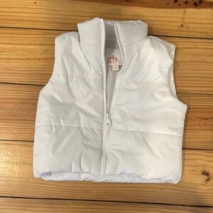 Gianni Bin White Puffer Vest for Kids